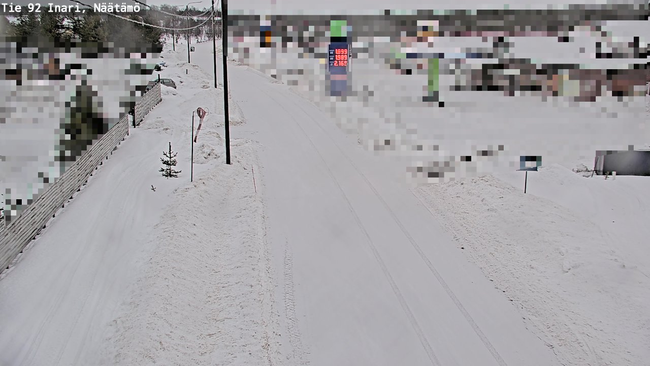 Kelikamerat Kuva Tie 92 Inari, Näätämö, Inari, Lappi