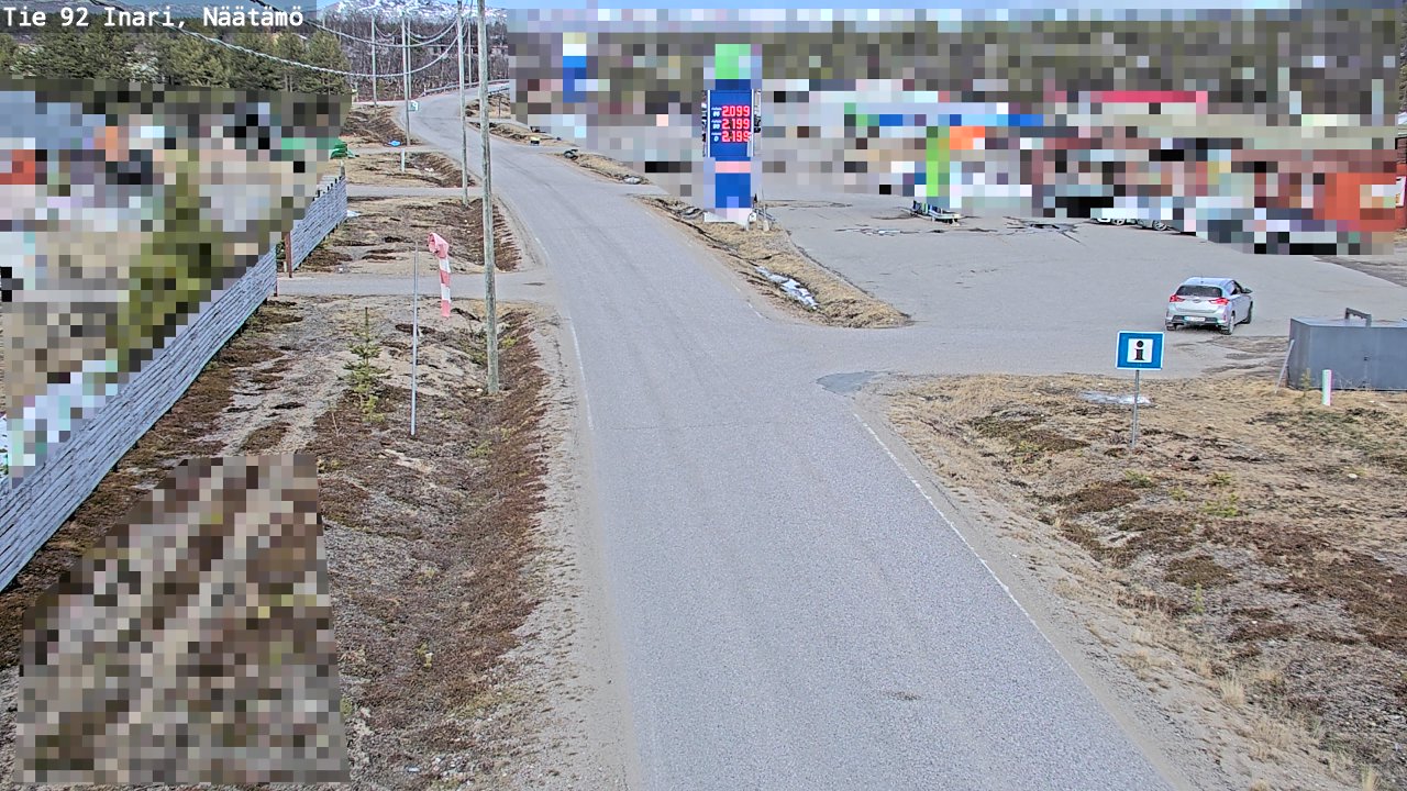 Kelikamerat Kuva Tie 92 Inari, Näätämö, Inari, Lappi