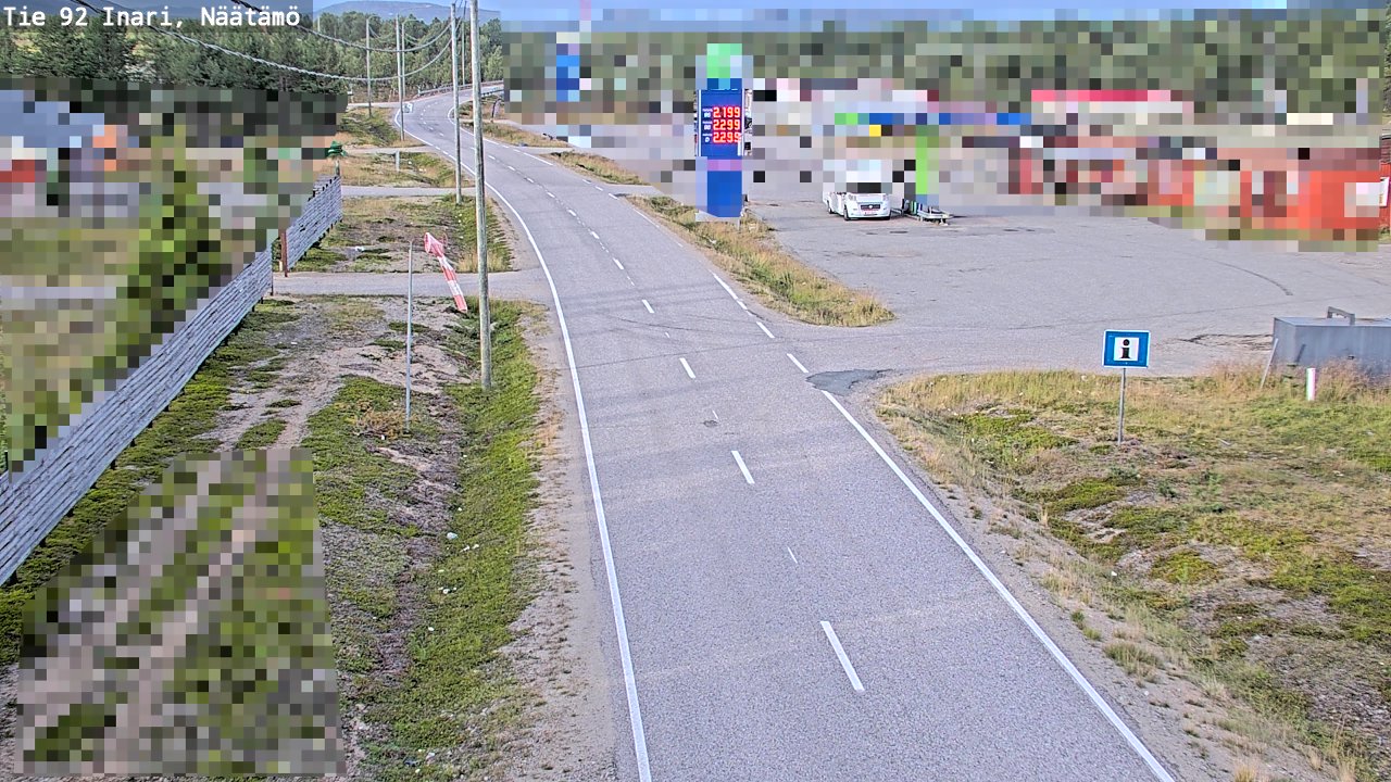 Kelikamerat Kuva Tie 92 Inari, Näätämö, Inari, Lappi