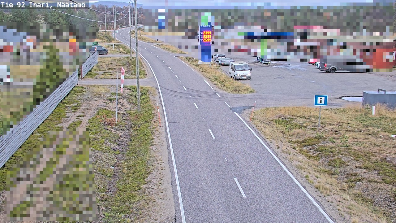 Kelikamerat Kuva Tie 92 Inari, Näätämö, Inari, Lappi