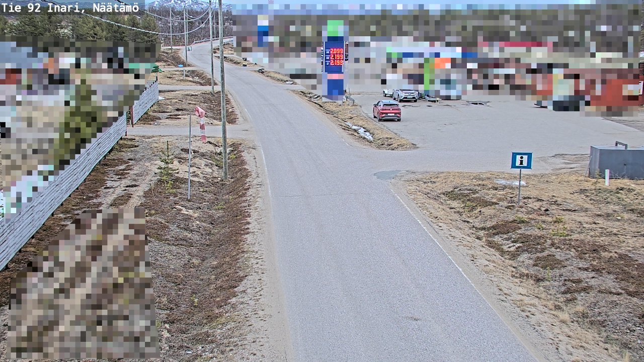 Kelikamerat Kuva Tie 92 Inari, Näätämö, Inari, Lappi