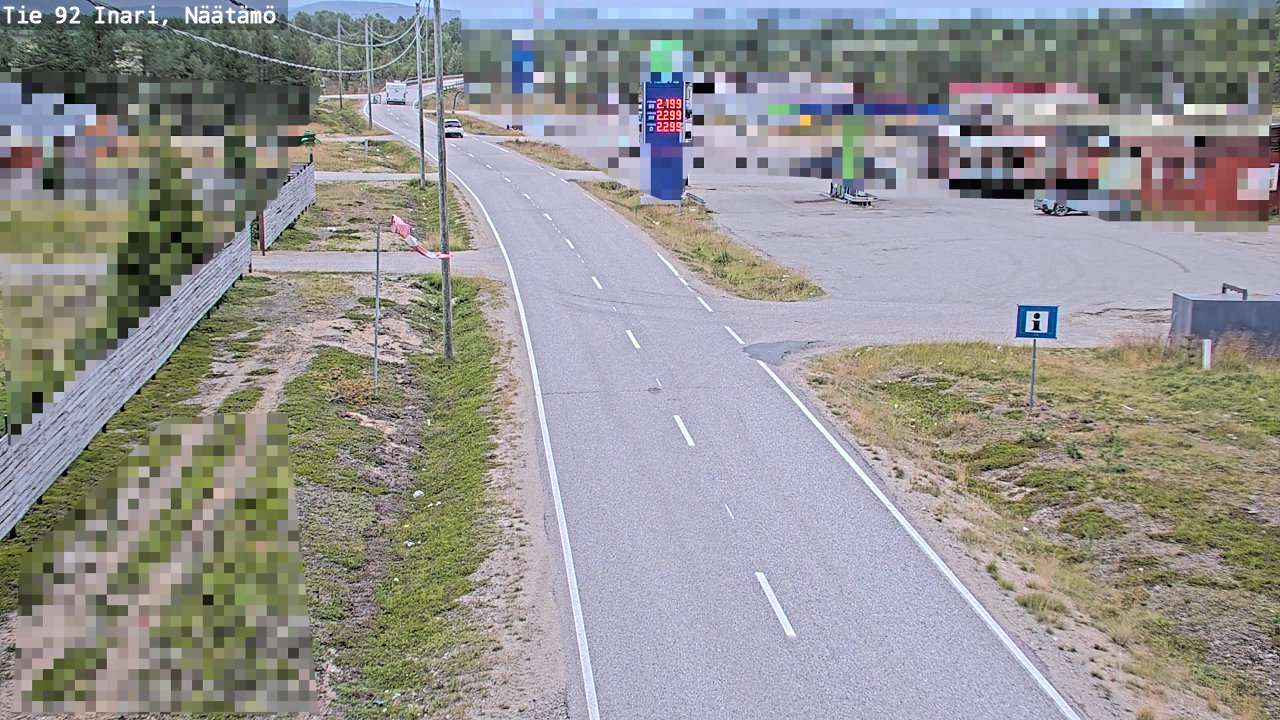 Kelikamerat Kuva Tie 92 Inari, Näätämö, Inari, Lappi