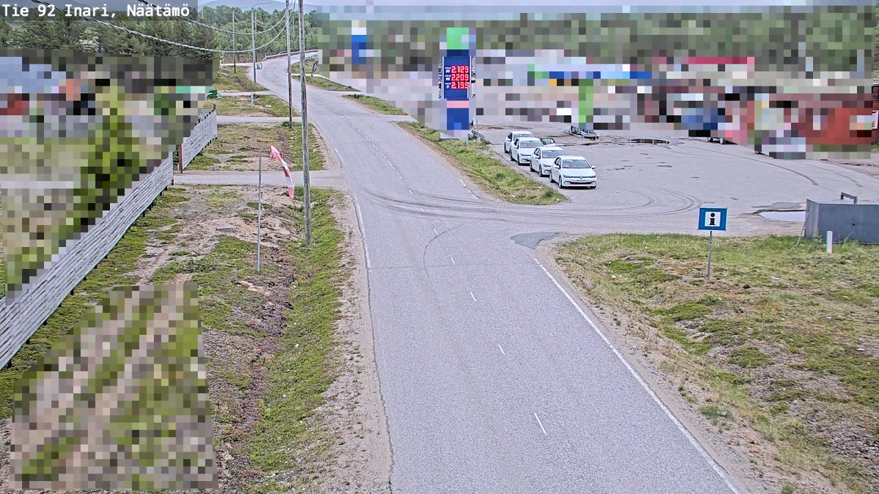 Kelikamerat Kuva Tie 92 Inari, Näätämö, Inari, Lappi