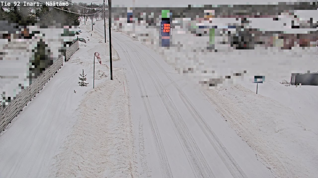 Weather Camera Image Road 92 Inari, Näätämö, Inari, Lappi