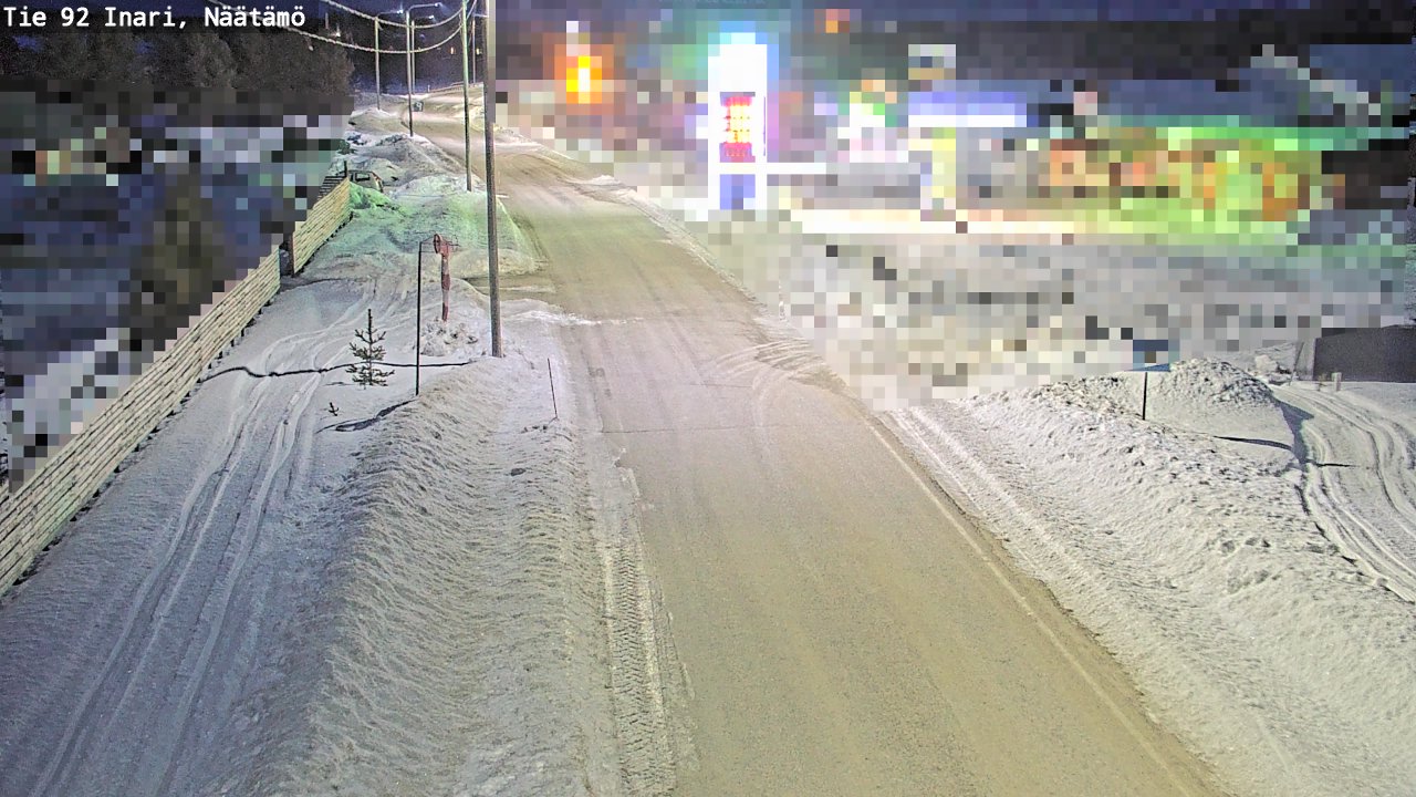 Kelikamerat Kuva Tie 92 Inari, Näätämö, Inari, Lappi