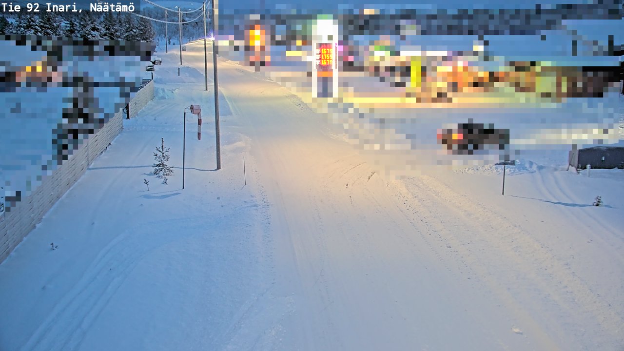 Kelikamerat Kuva Tie 92 Inari, Näätämö, Inari, Lappi