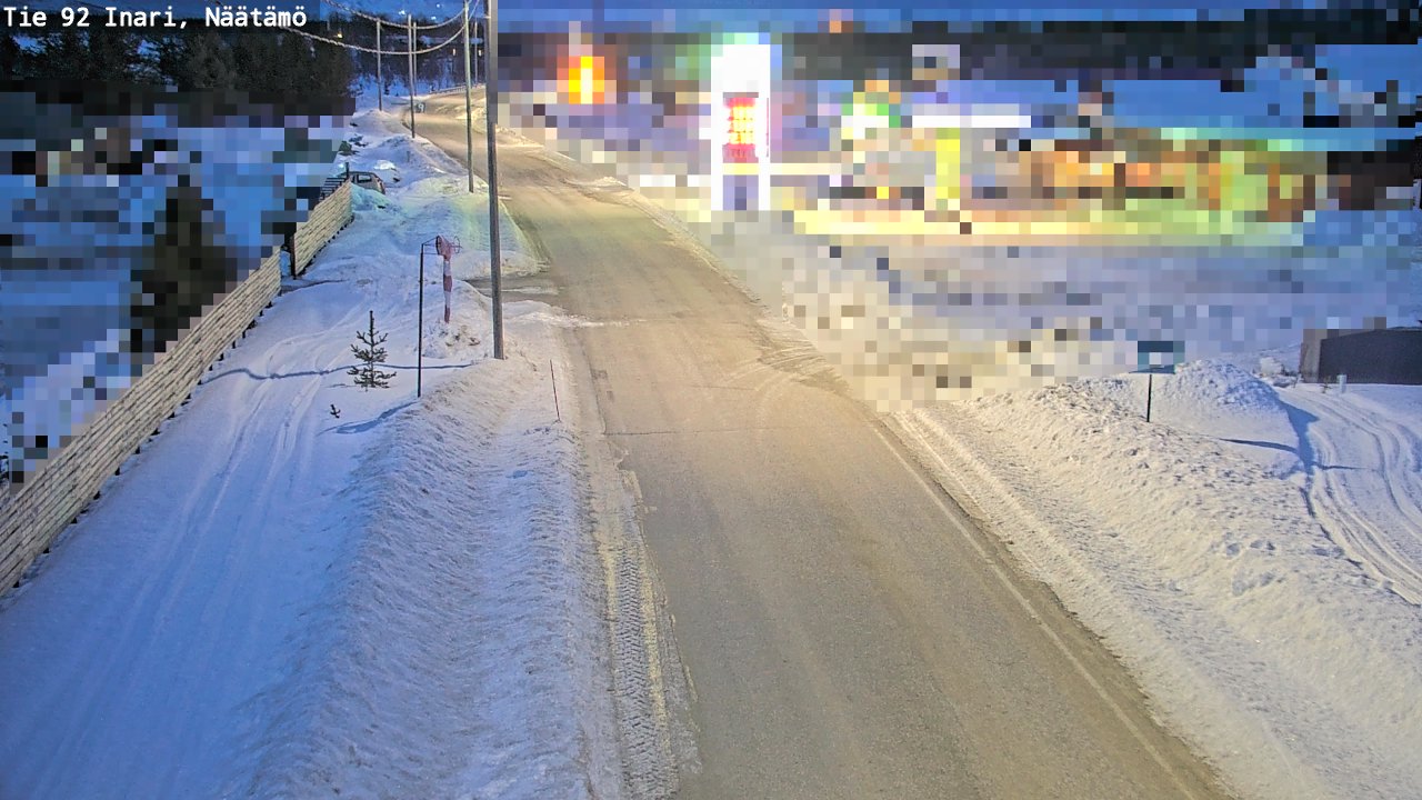 Kelikamerat Kuva Tie 92 Inari, Näätämö, Inari, Lappi