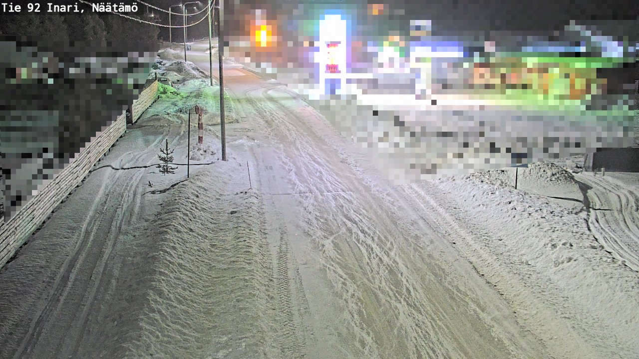 Kelikamerat Kuva Tie 92 Inari, Näätämö, Inari, Lappi