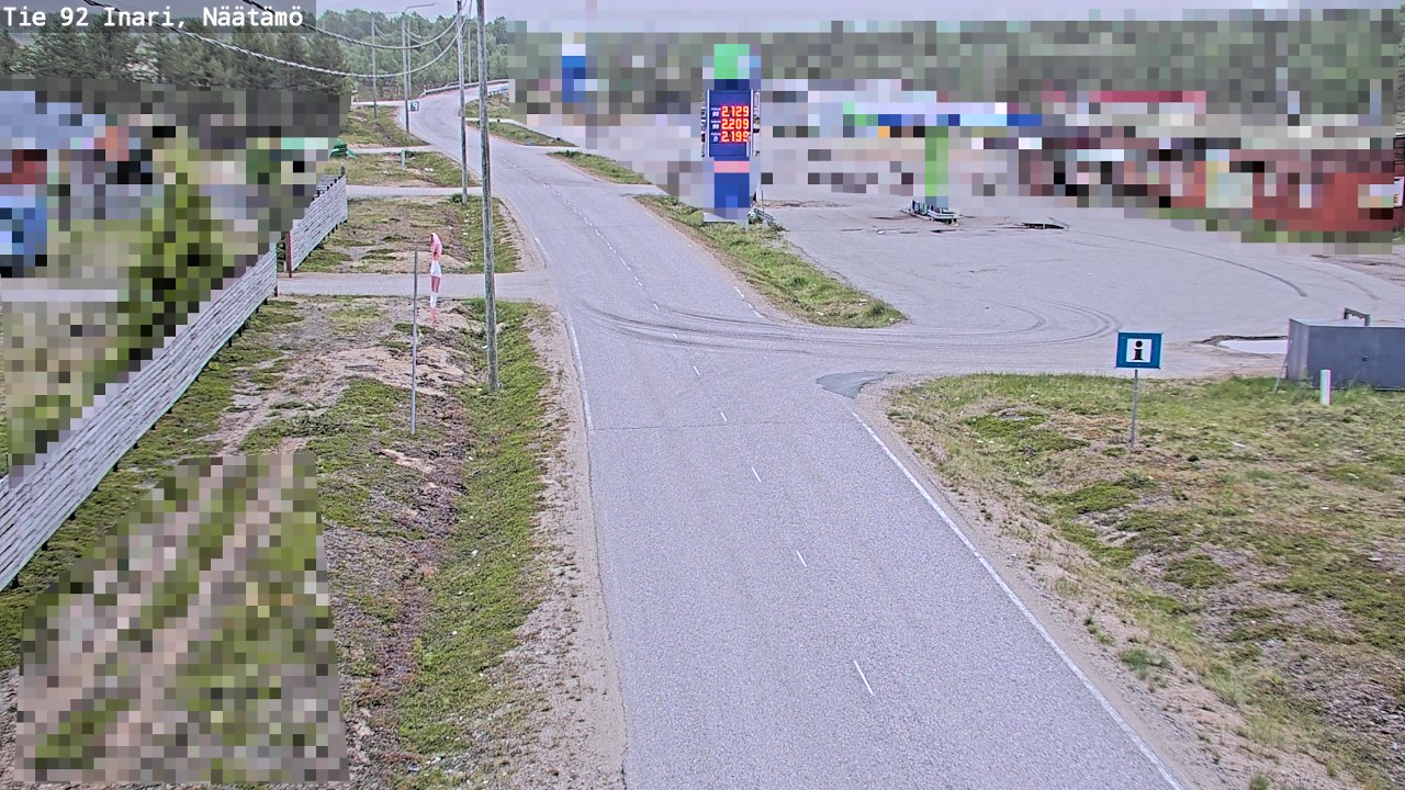 Kelikamerat Kuva Tie 92 Inari, Näätämö, Inari, Lappi