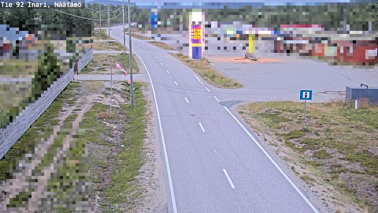 Kelikamerat Kuva Tie 92 Inari, Näätämö, Inari, Lappi