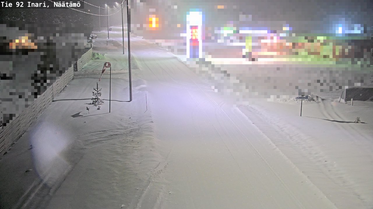 Weather Camera Image Road 92 Inari, Näätämö, Inari, Lappi