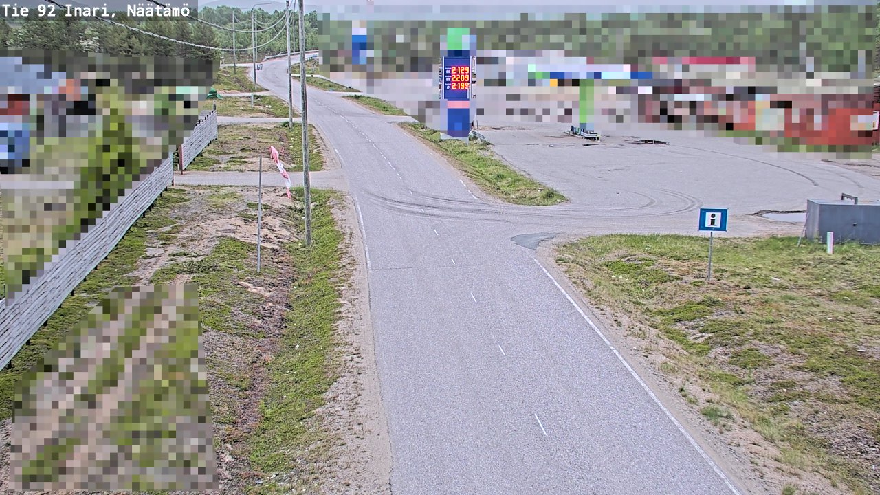 Kelikamerat Kuva Tie 92 Inari, Näätämö, Inari, Lappi