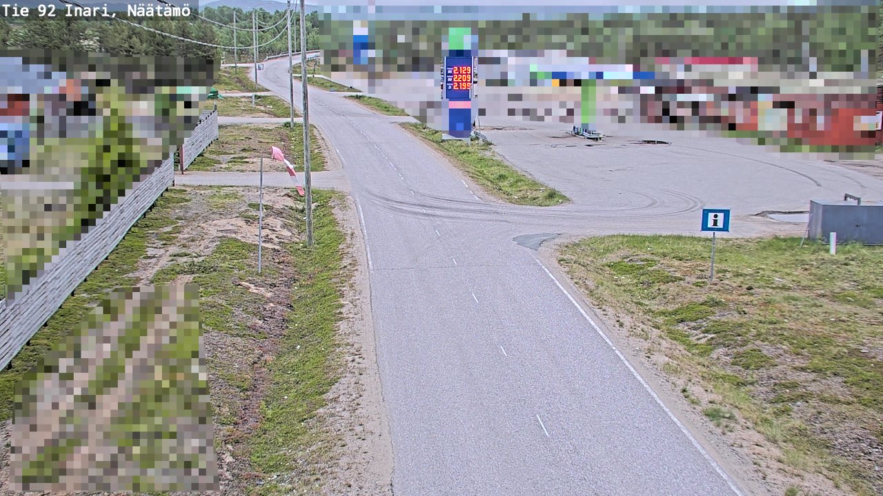 Kelikamerat Kuva Tie 92 Inari, Näätämö, Inari, Lappi