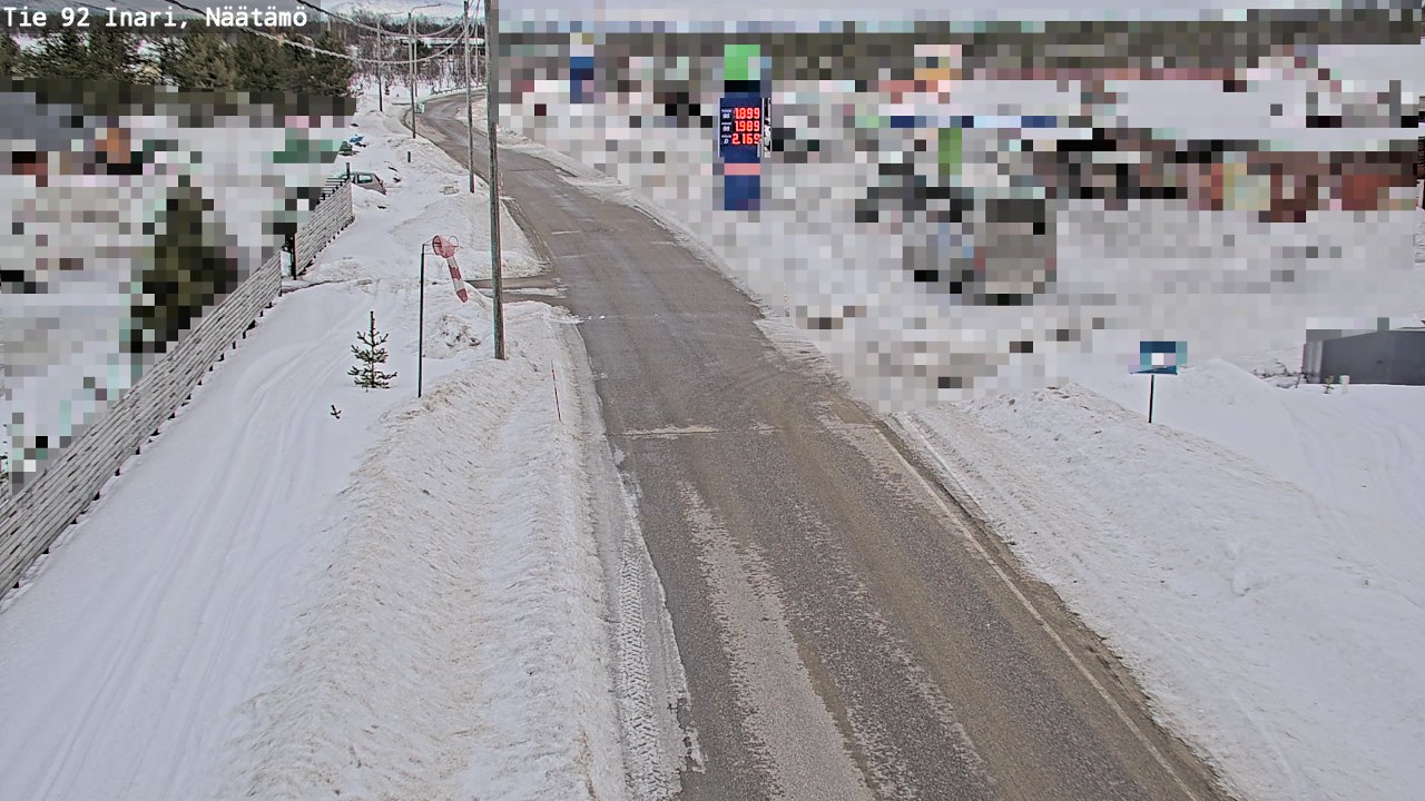 Kelikamerat Kuva Tie 92 Inari, Näätämö, Inari, Lappi