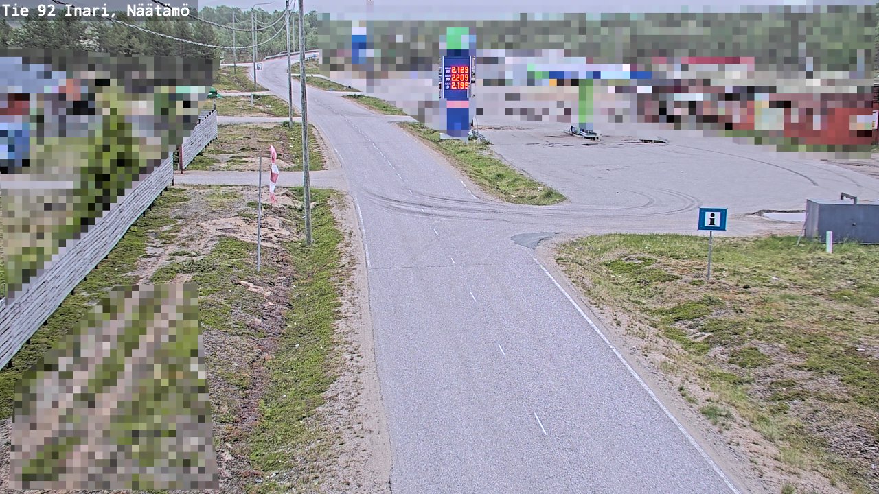 Kelikamerat Kuva Tie 92 Inari, Näätämö, Inari, Lappi