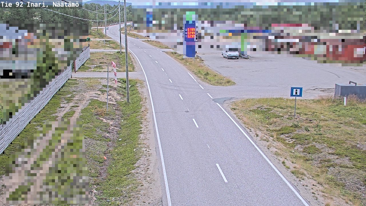 Kelikamerat Kuva Tie 92 Inari, Näätämö, Inari, Lappi
