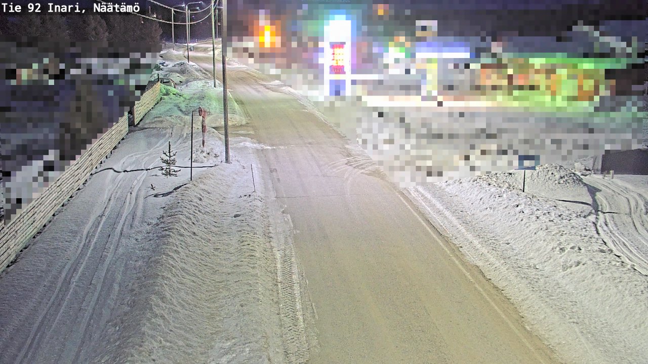 Kelikamerat Kuva Tie 92 Inari, Näätämö, Inari, Lappi