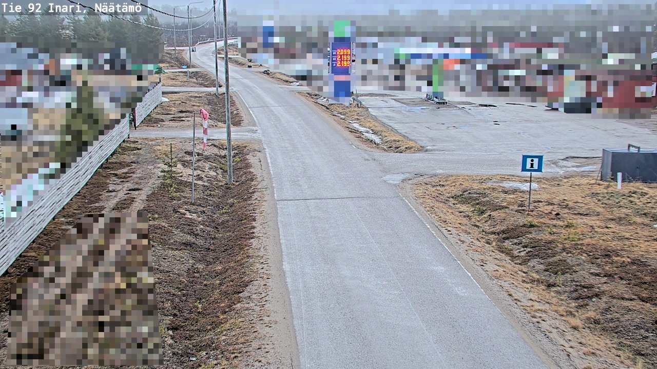 Kelikamerat Kuva Tie 92 Inari, Näätämö, Inari, Lappi