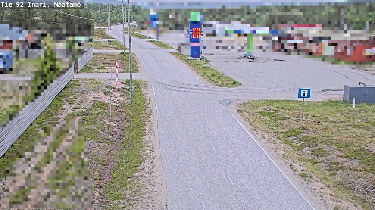 Kelikamerat Kuva Tie 92 Inari, Näätämö, Inari, Lappi