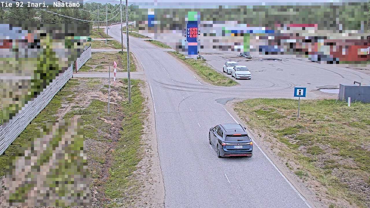 Kelikamerat Kuva Tie 92 Inari, Näätämö, Inari, Lappi