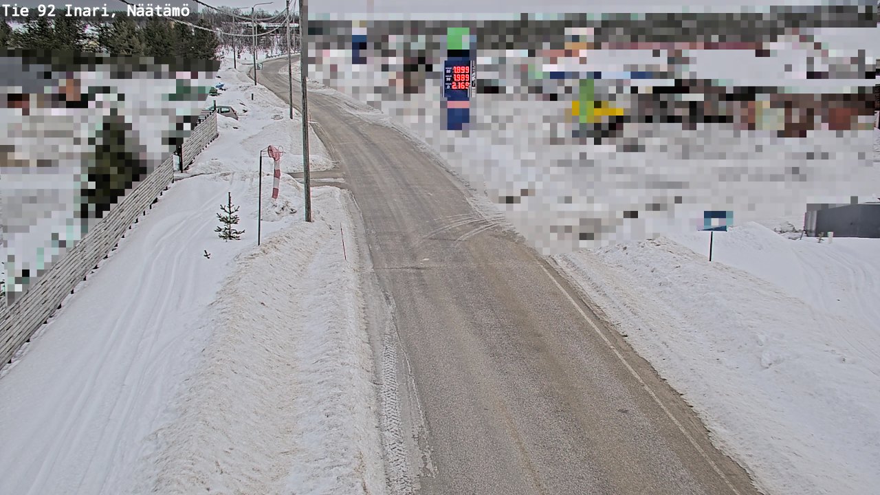 Kelikamerat Kuva Tie 92 Inari, Näätämö, Inari, Lappi