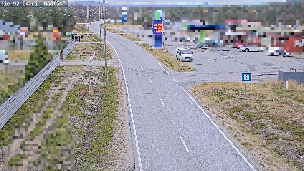 Kelikamerat Kuva Tie 92 Inari, Näätämö, Inari, Lappi