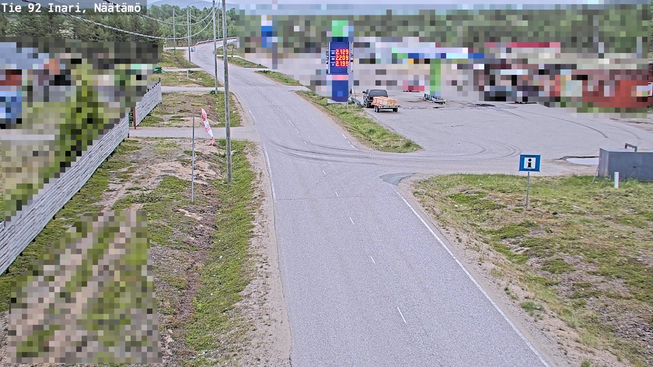 Kelikamerat Kuva Tie 92 Inari, Näätämö, Inari, Lappi