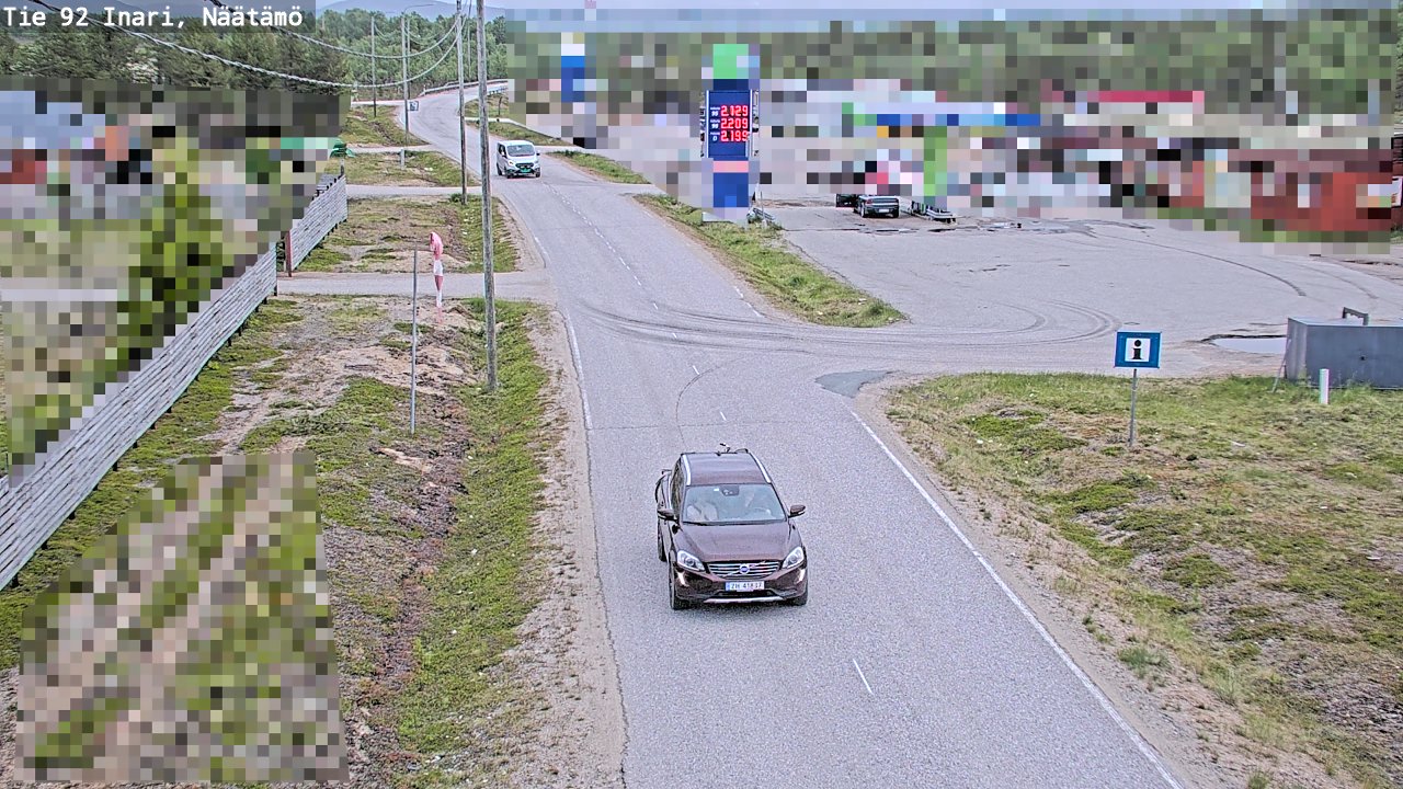 Kelikamerat Kuva Tie 92 Inari, Näätämö, Inari, Lappi