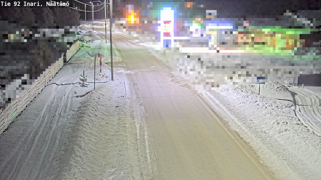 Kelikamerat Kuva Tie 92 Inari, Näätämö, Inari, Lappi