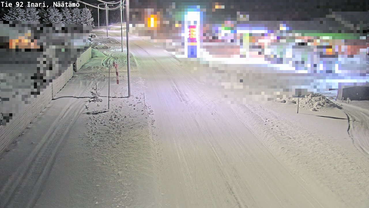 Kelikamerat Kuva Tie 92 Inari, Näätämö, Inari, Lappi