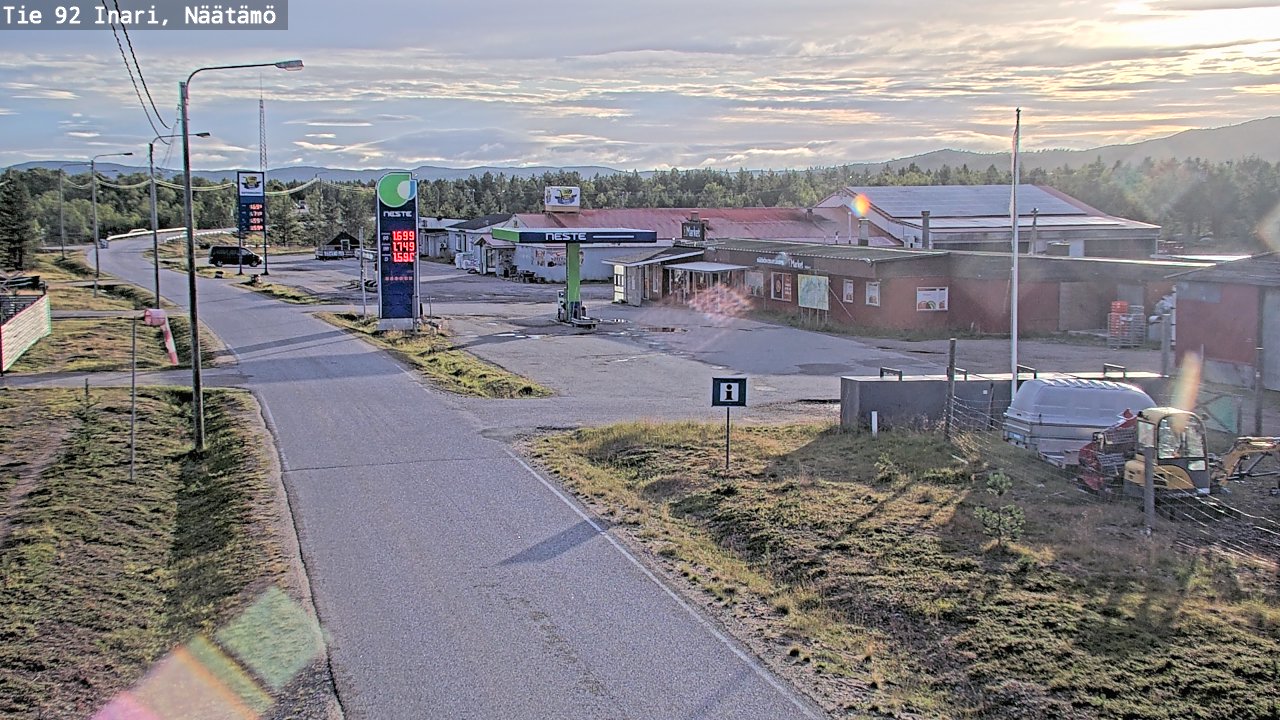 Kelikamerat Kuva Tie 92 Inari, Näätämö, Inari, Lappi
