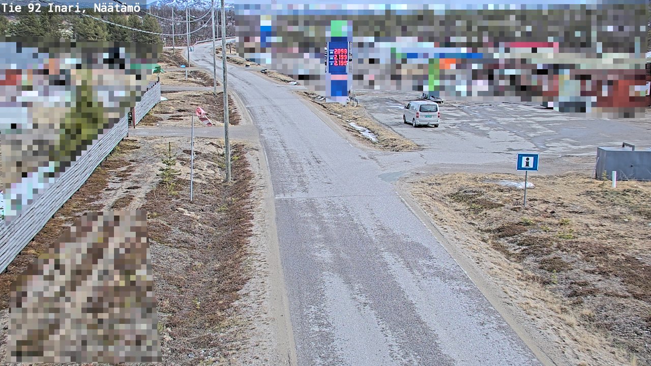 Kelikamerat Kuva Tie 92 Inari, Näätämö, Inari, Lappi