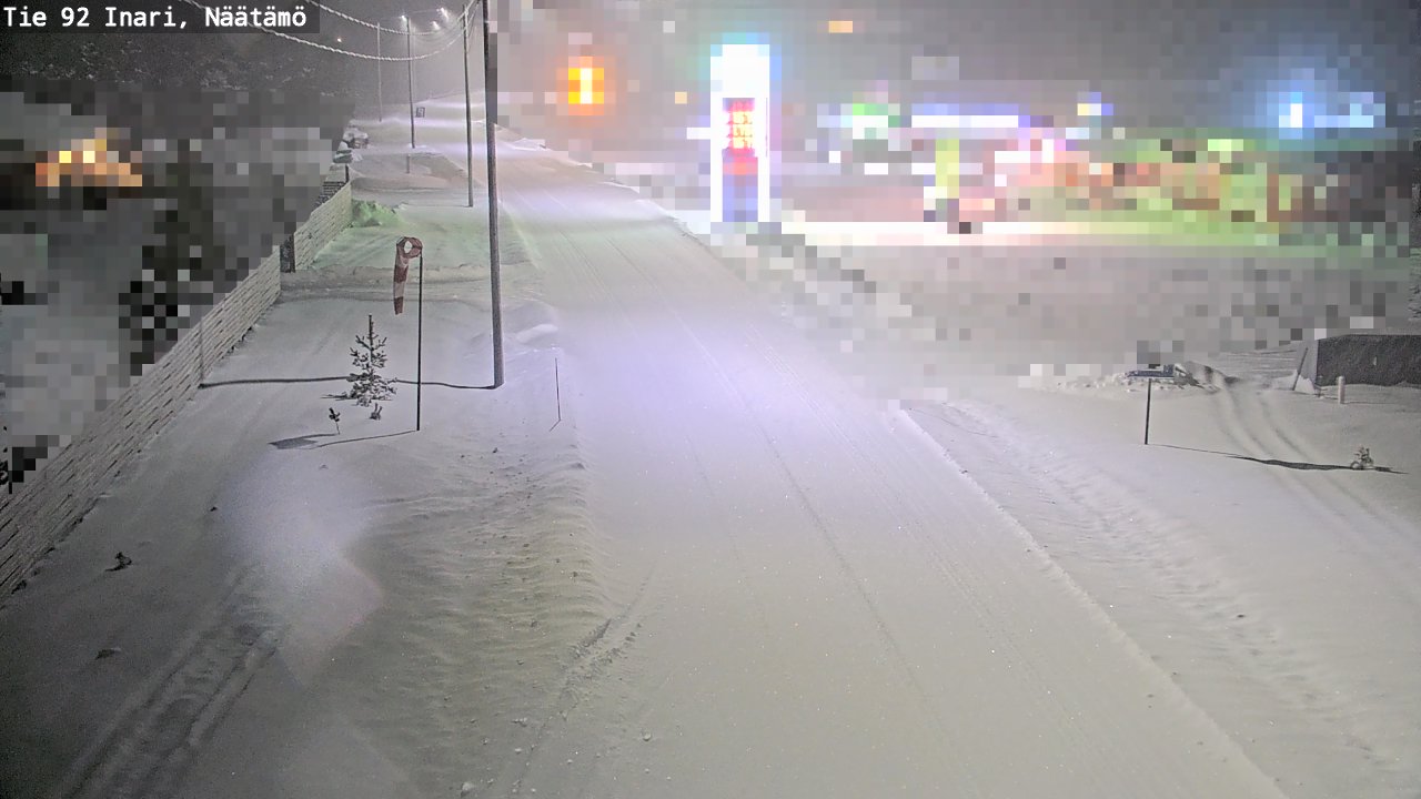 Weather Camera Image Road 92 Inari, Näätämö, Inari, Lappi