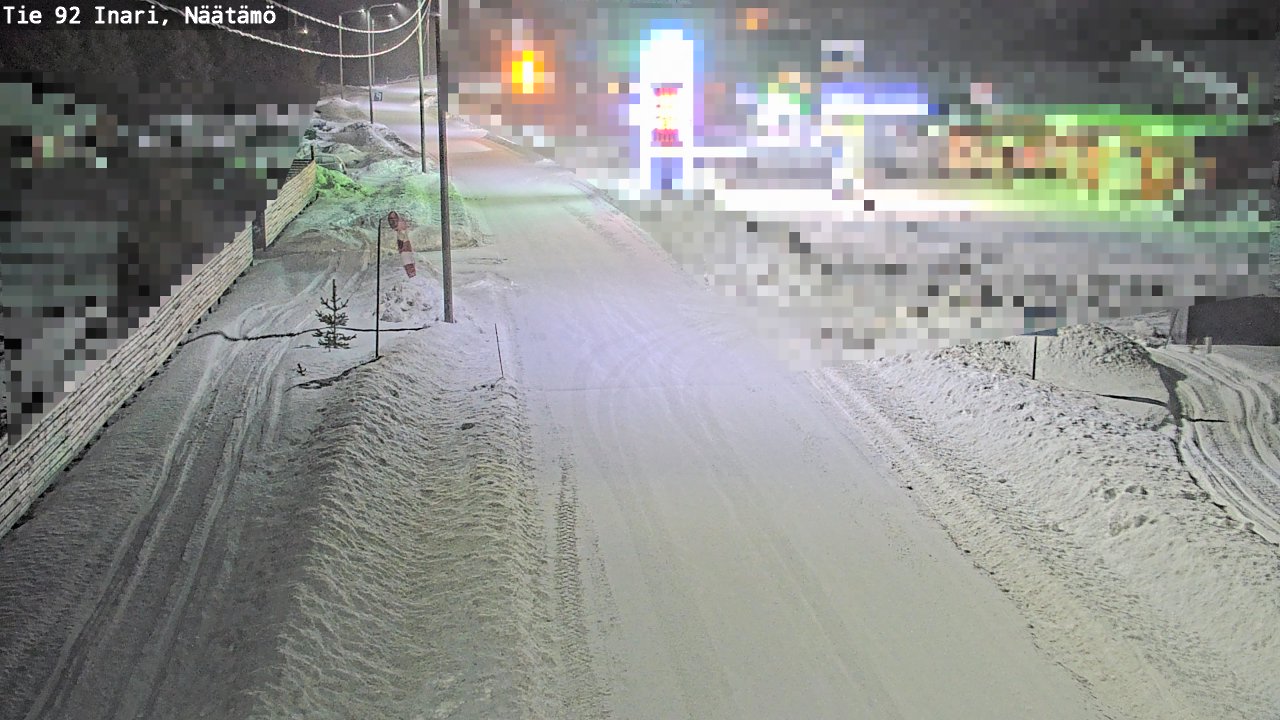 Kelikamerat Kuva Tie 92 Inari, Näätämö, Inari, Lappi