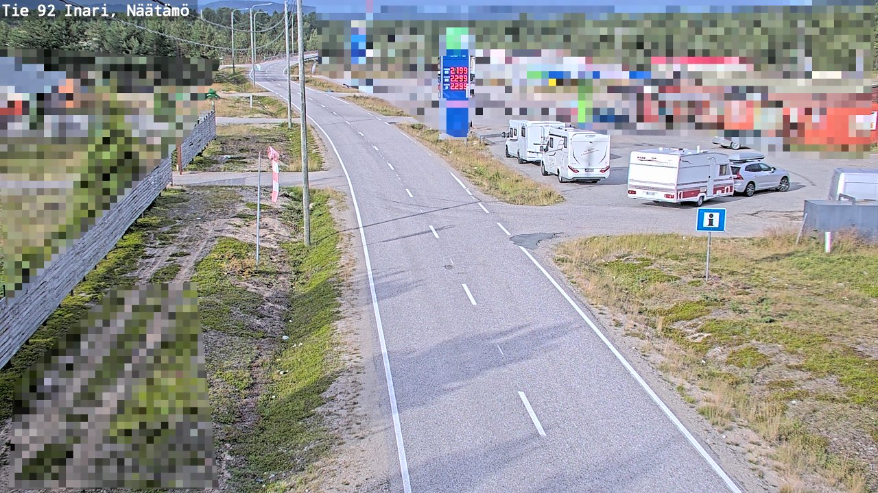 Kelikamerat Kuva Tie 92 Inari, Näätämö, Inari, Lappi