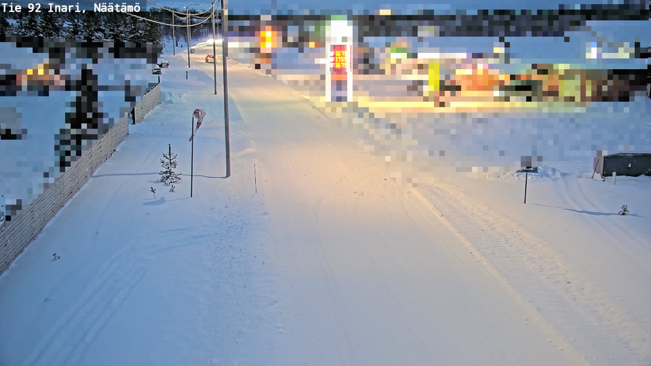 Weather Camera Image Road 92 Inari, Näätämö, Inari, Lappi