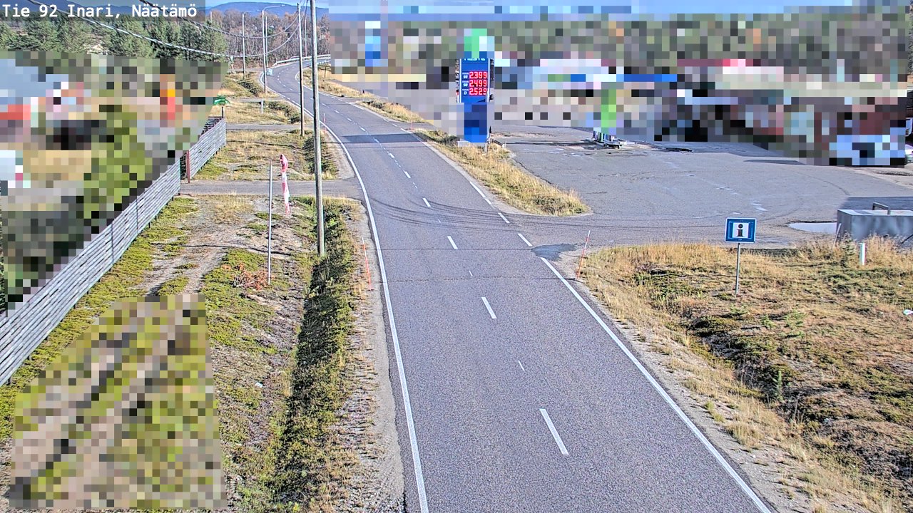 Kelikamerat Kuva Tie 92 Inari, Näätämö, Inari, Lappi