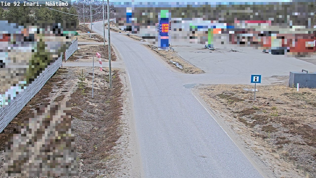 Kelikamerat Kuva Tie 92 Inari, Näätämö, Inari, Lappi