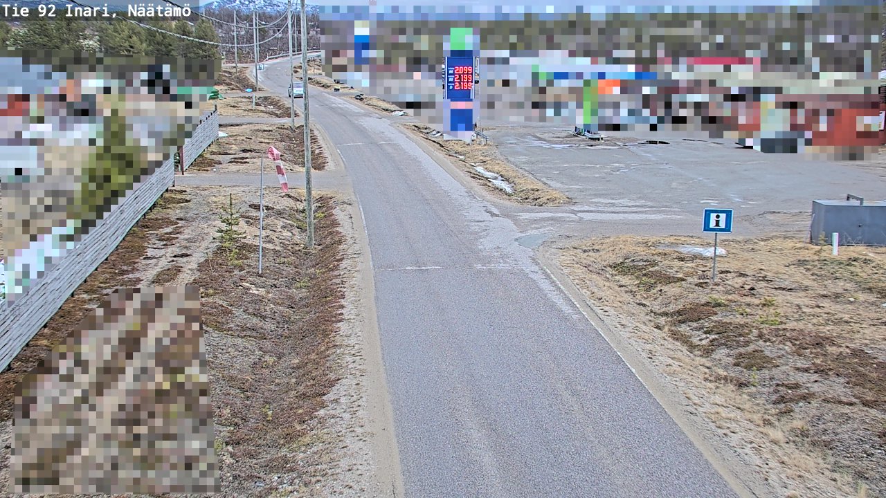 Kelikamerat Kuva Tie 92 Inari, Näätämö, Inari, Lappi