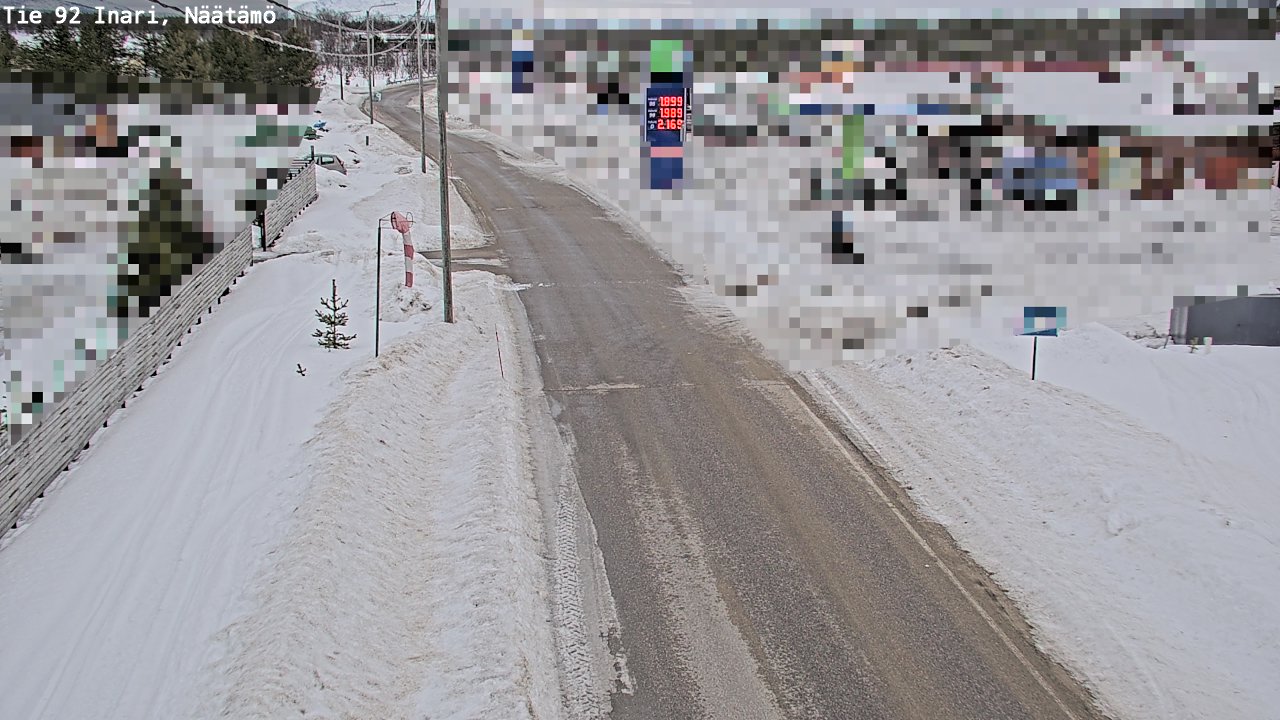 Kelikamerat Kuva Tie 92 Inari, Näätämö, Inari, Lappi