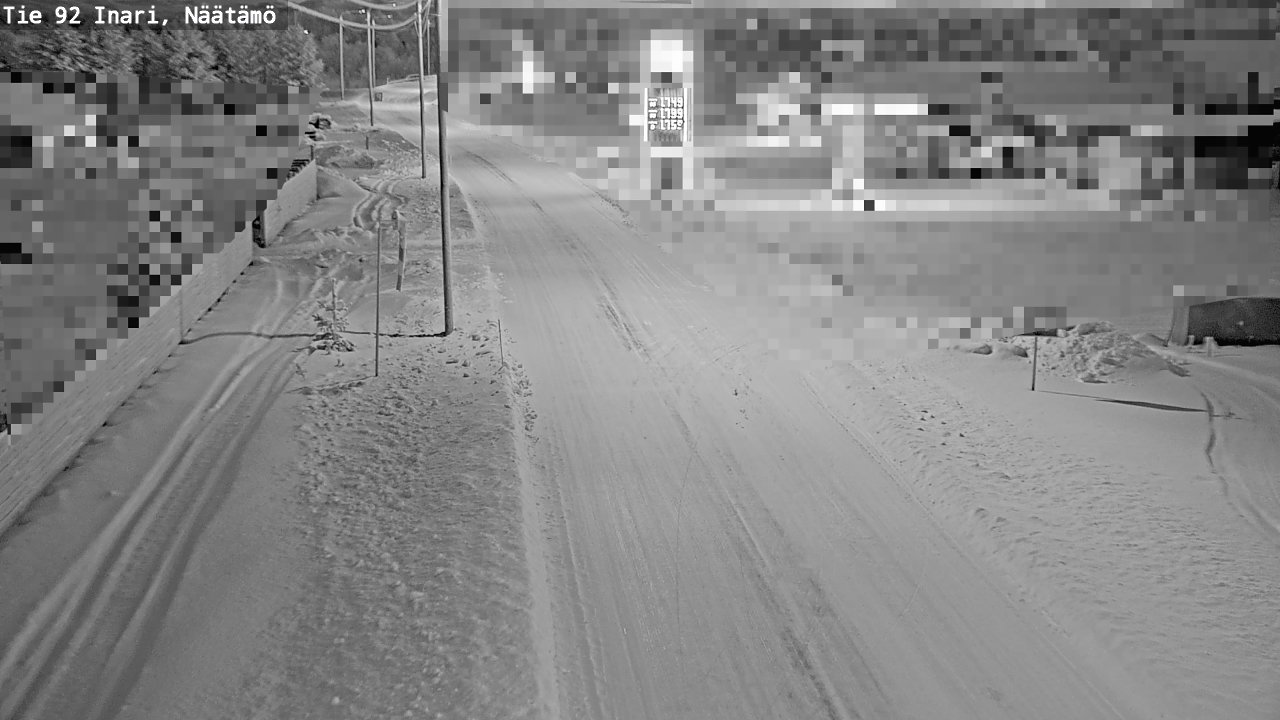 Weather Camera Image Road 92 Inari, Näätämö, Inari, Lappi