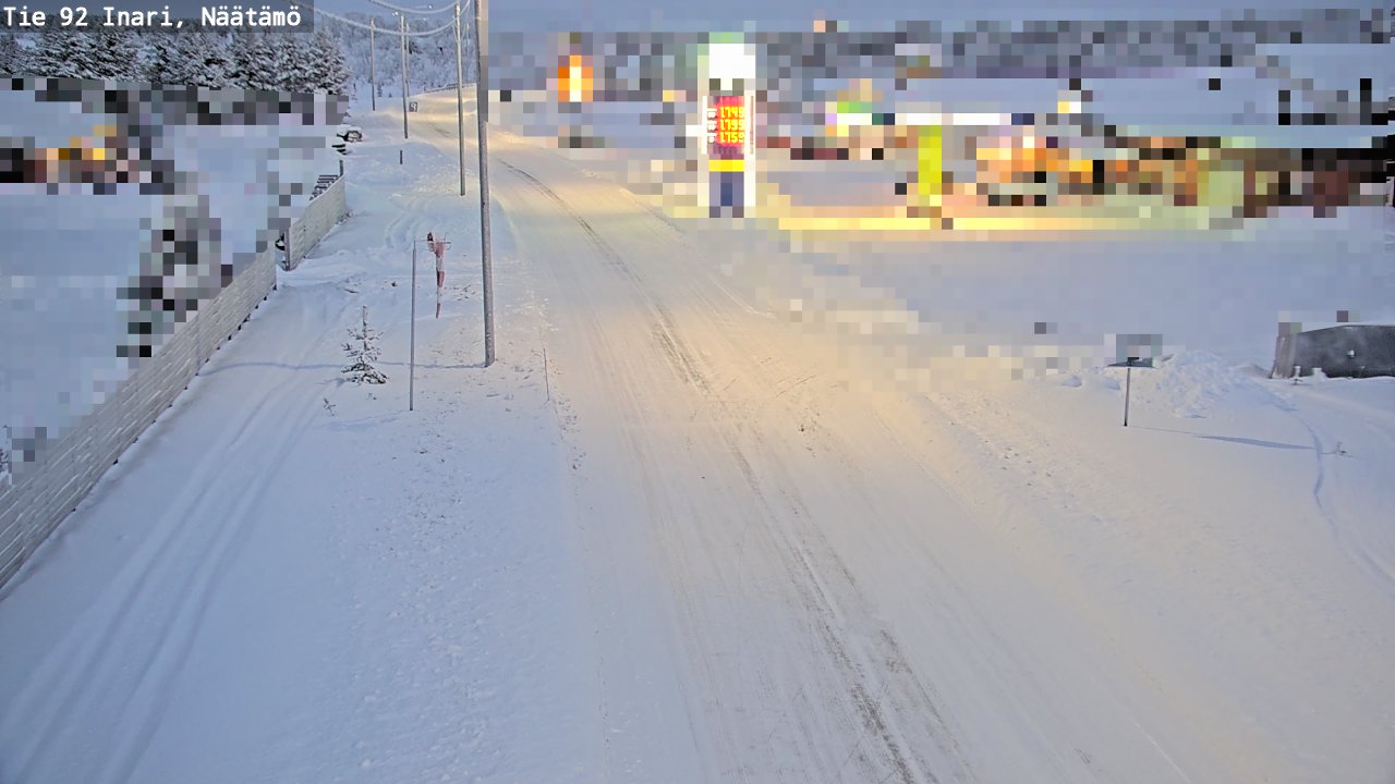 Kelikamerat Kuva Tie 92 Inari, Näätämö, Inari, Lappi
