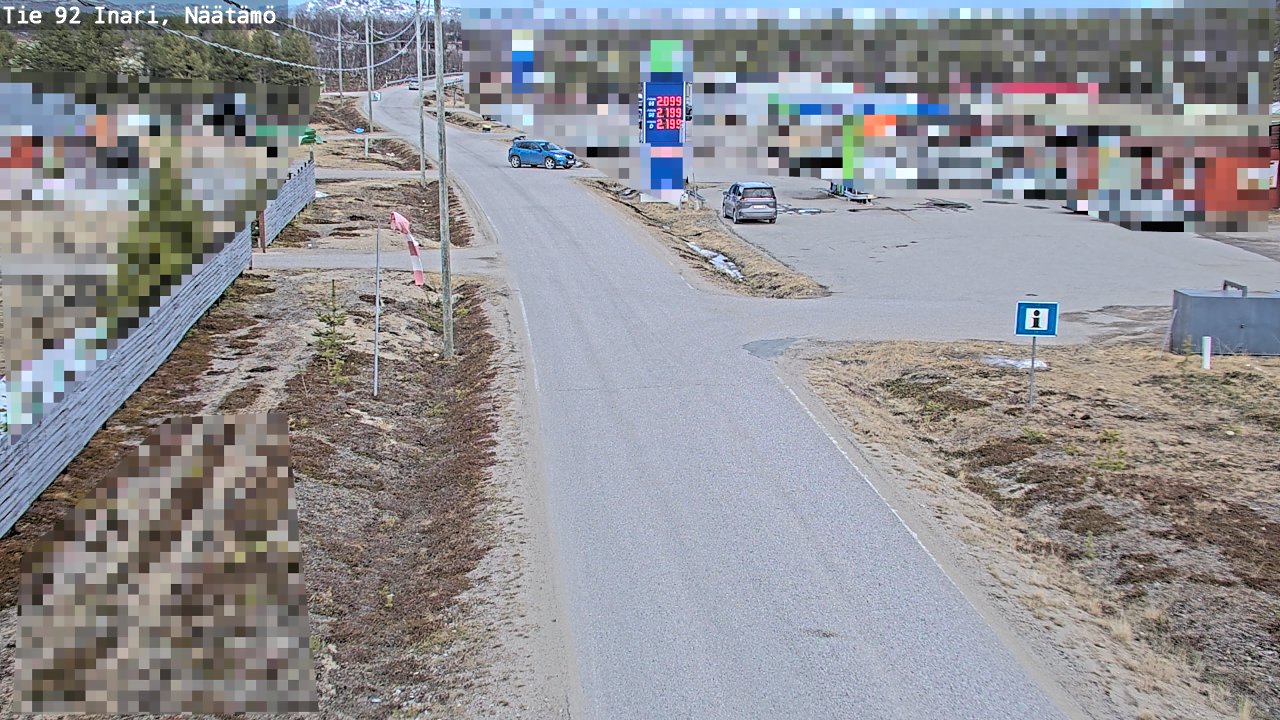 Kelikamerat Kuva Tie 92 Inari, Näätämö, Inari, Lappi