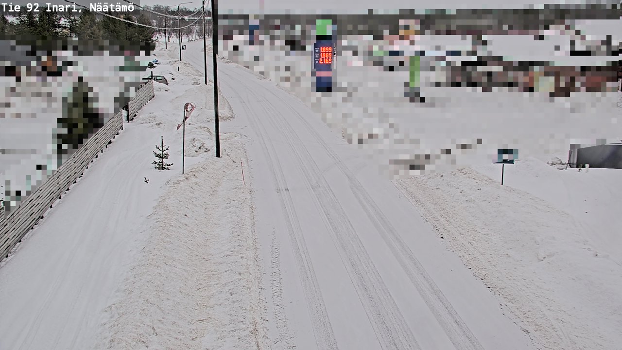 Weather Camera Image Road 92 Inari, Näätämö, Inari, Lappi