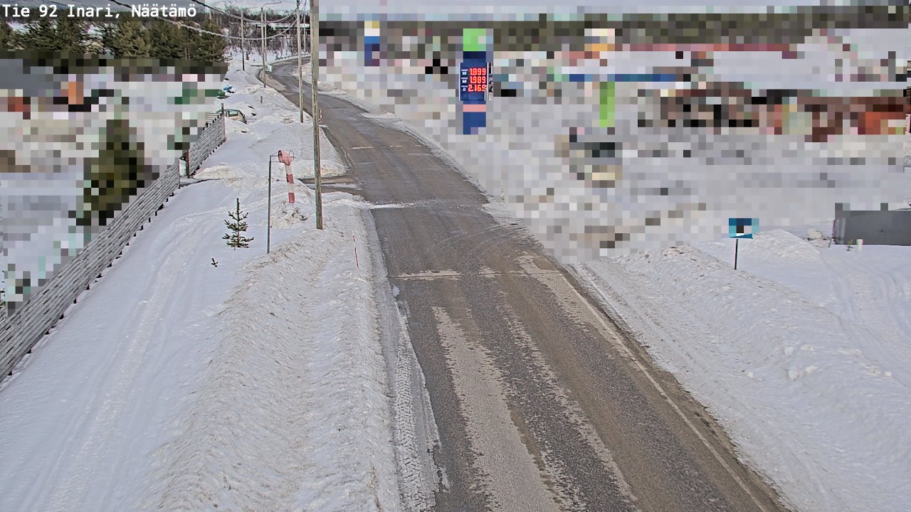 Kelikamerat Kuva Tie 92 Inari, Näätämö, Inari, Lappi