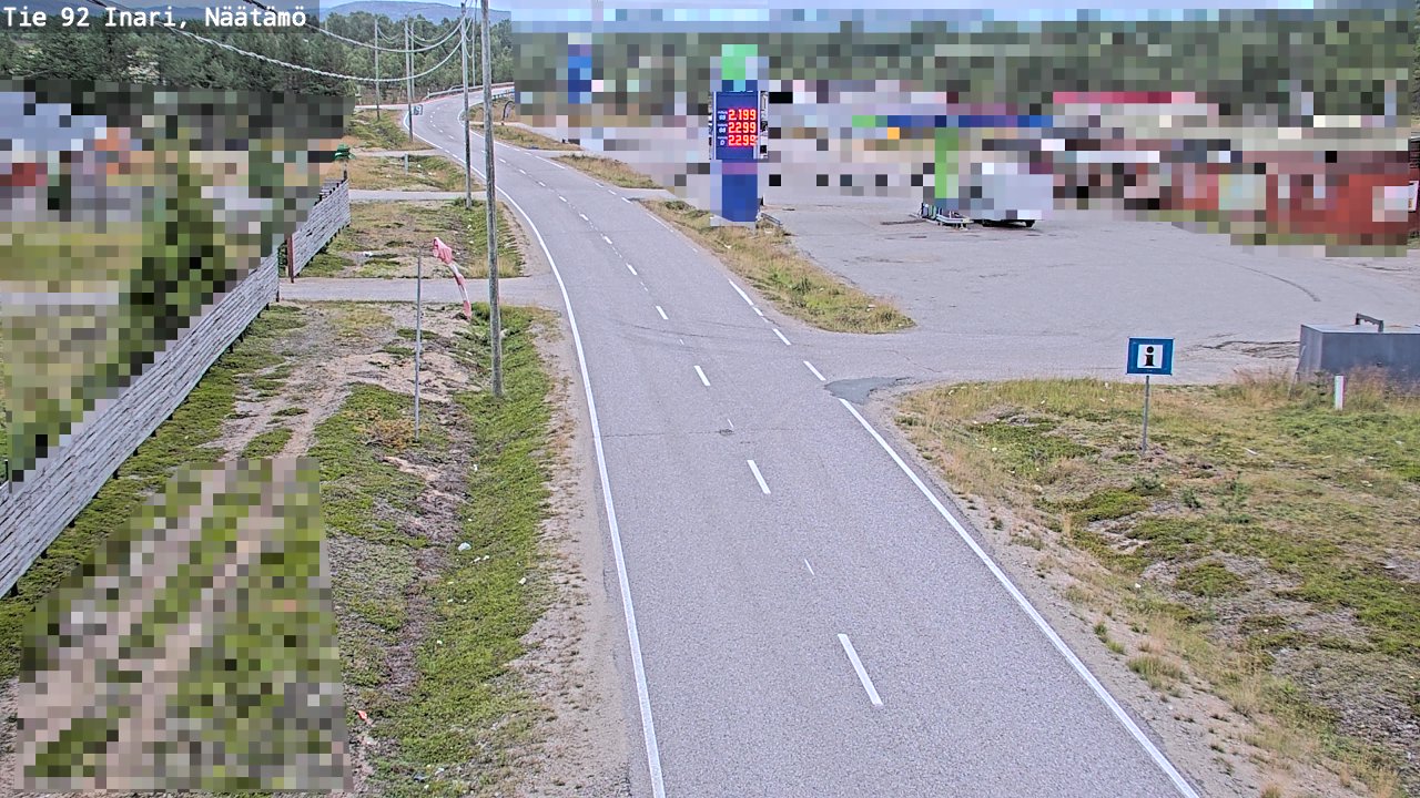 Kelikamerat Kuva Tie 92 Inari, Näätämö, Inari, Lappi