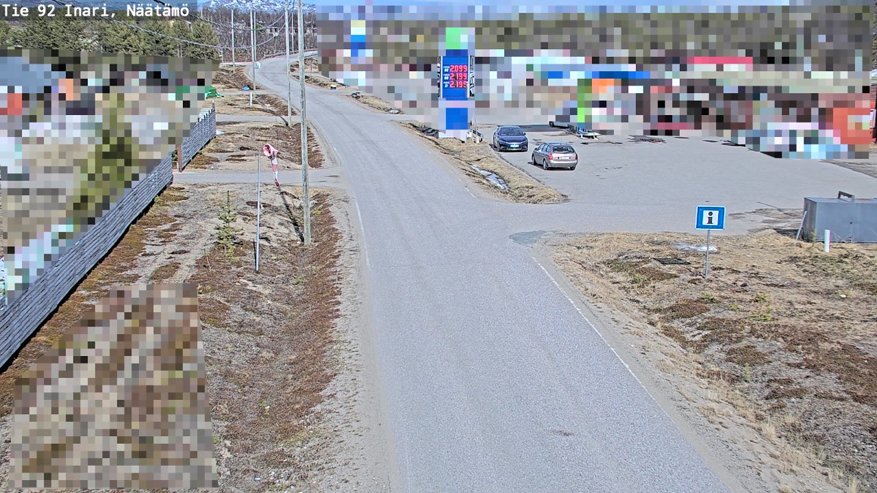 Kelikamerat Kuva Tie 92 Inari, Näätämö, Inari, Lappi