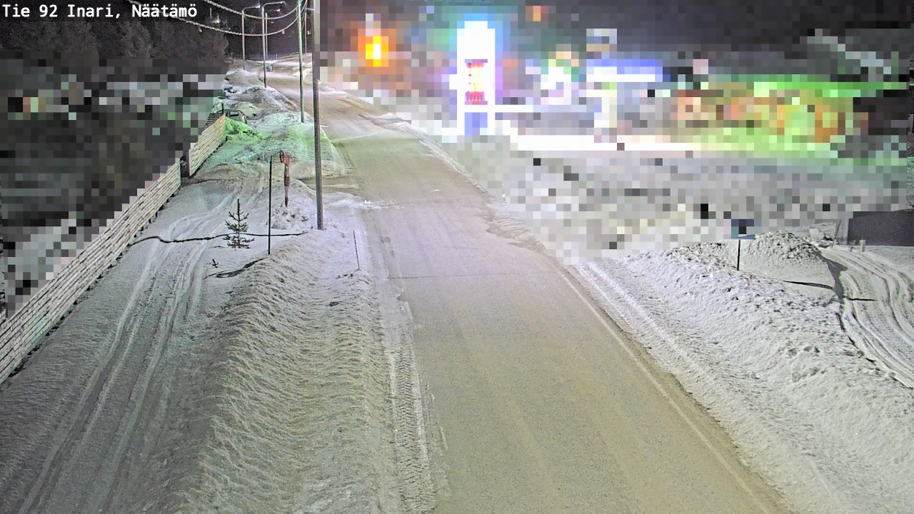 Kelikamerat Kuva Tie 92 Inari, Näätämö, Inari, Lappi