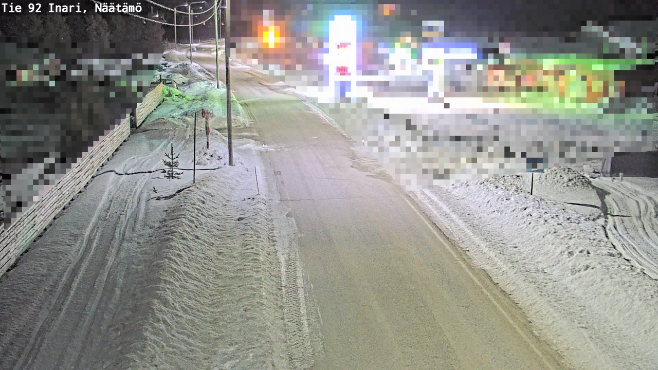 Kelikamerat Kuva Tie 92 Inari, Näätämö, Inari, Lappi