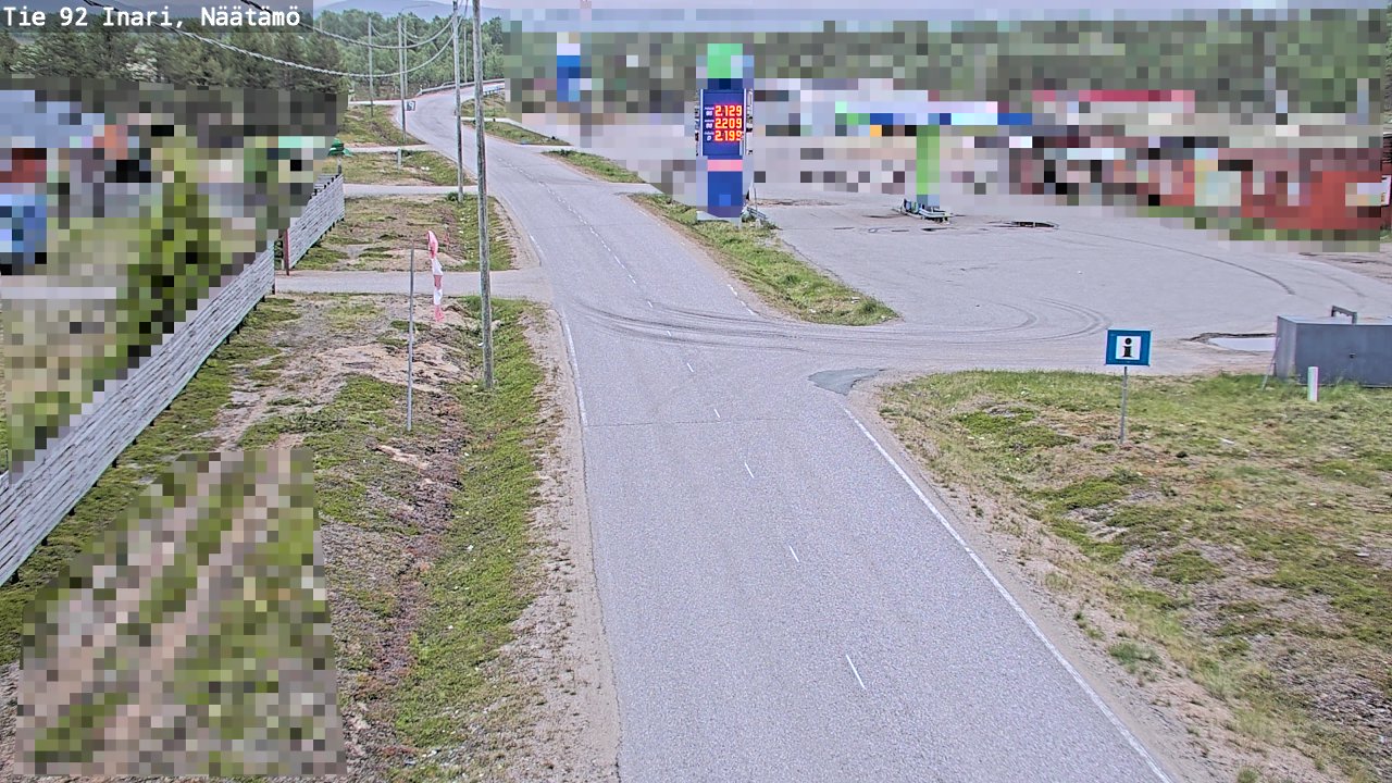 Kelikamerat Kuva Tie 92 Inari, Näätämö, Inari, Lappi